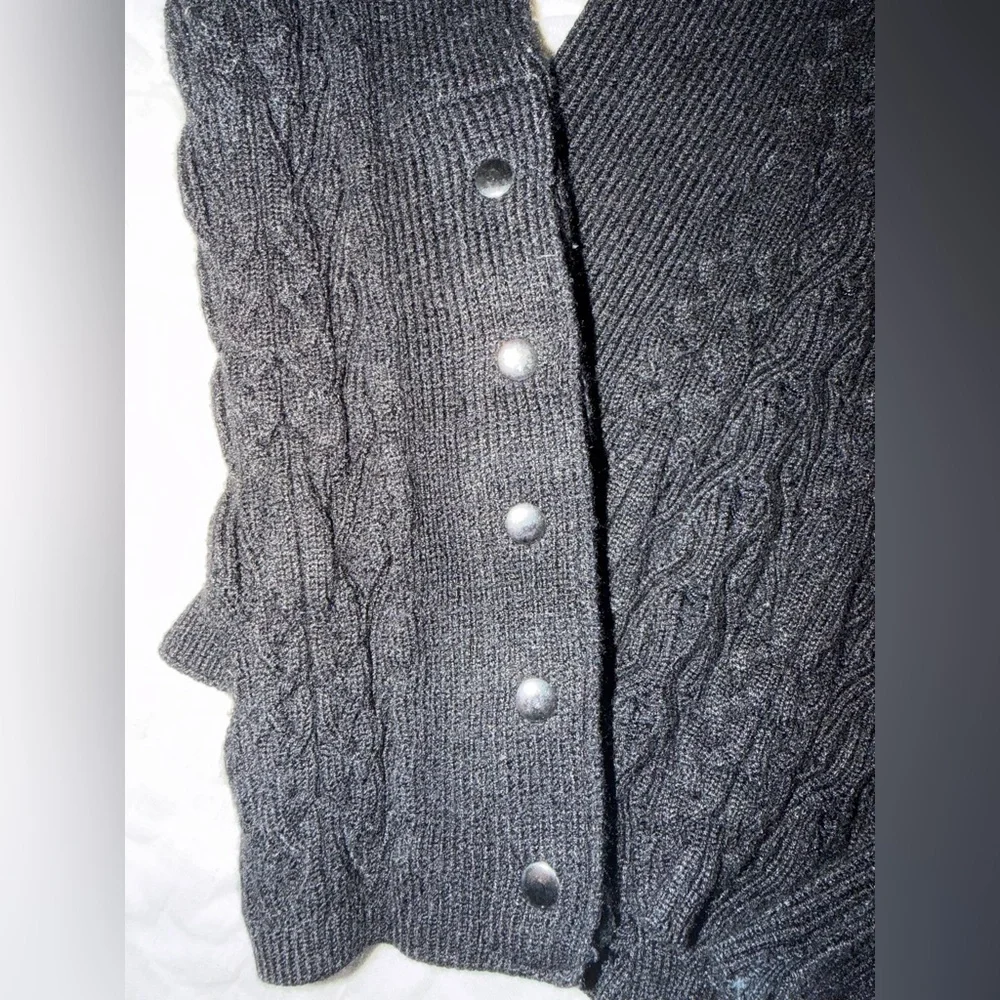 Free People Black Cowl Neck Sweater